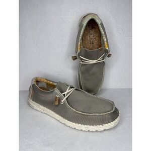 Hey Dude Men's Wally Eco Sox Size 12 Desert Brown Shoes Slip On Casual Sneaker